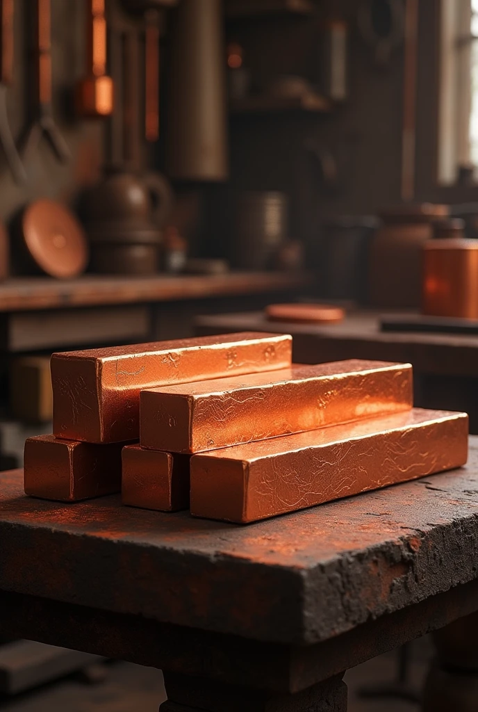 Copper bars for forging