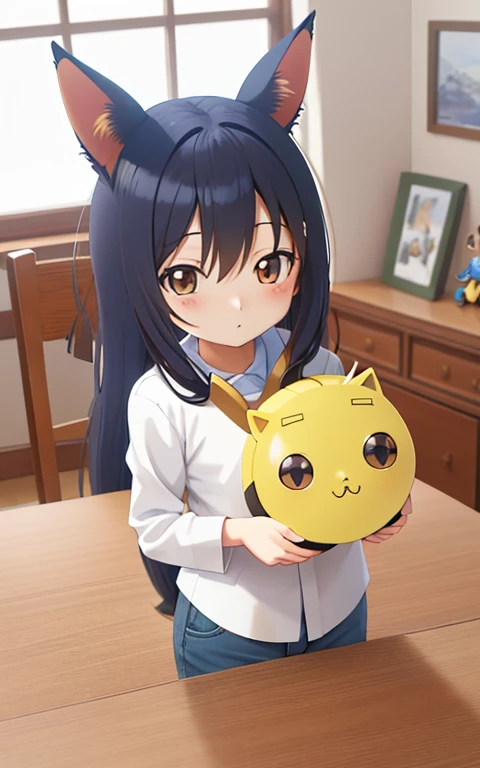 There are many different types of Toy figures on the table，Nendoroid3d，anime statue，Toy figure，q cheeks，Funny company anime style，anime action figure，nendoroid，PVC Statue，Minion size baby，Styled by Nendoroid，figure、 anime figure、Vinyl Toy Figurines、nendoroid、Action figurines toys animal illustrations,mixed species,different kinds of animals,various species,diverse animals,digimon evolution，Ultimate Evolution，perfect body，ultimate body，horse，There is personification，digimon evolution，Ultimate Evolution，perfect body，ultimate body，UFO，There is a horse，There is personification，There are photos of Cat lady with many animals，animal illustrations,mixed species,different kinds of animals,various species,diverse animals,digimon evolution，Ultimate Evolution，perfect body，ultimate body，horse，There is personification，digimon evolution，Ultimate Evolution，perfect body，ultimate body，UFO，There is personification，Cat lady，cat ears women\(Lovely,Kawaii,）rest ,quality\(8k,Extremely detailed, masterpiece,high resolution,top-quality,top-quality real texture skin,提high resolution,RAW photos,Best quality,Very detailed\)