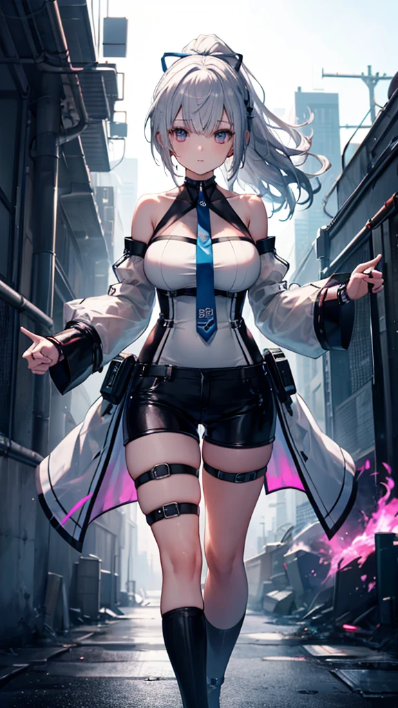 1womanl、(Super beautiful)、(beauitful face:1.5)、(A detailed face:1.1)、Clear pubic contours、(with spreading legs:1.1)、(Showing white panties)、(Dark blue mini skirt:1.1)、(police uniform with:1.3)、(Bare legs)、(Wear black shoes:1.1)、city street at night、(At SFW:1.1)