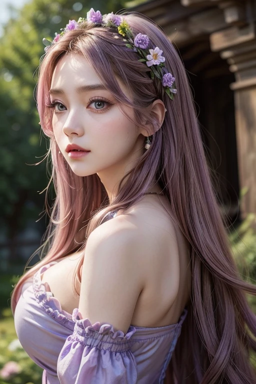 Big Tits,Big Ass,
Rapunzel (rapunzel)
• Costumes: The purple long dress is symbolic。Her hairstyle features floral accents.、Wear flowers in your long hair。
• Makeup: Lavender eyeshadow and pink lipstick、Gives a gentle and feminine impression。