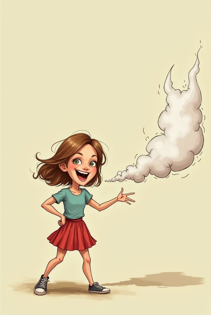 woman fart