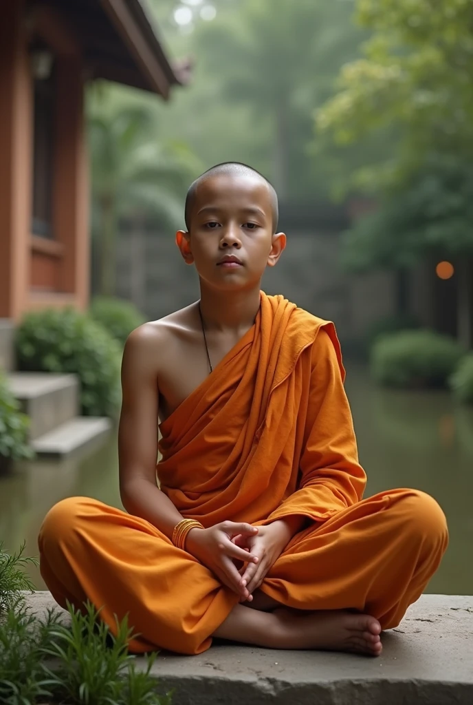 Picture of a Hindu young monk