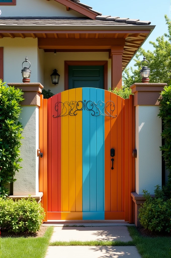 I want to colour my house gate