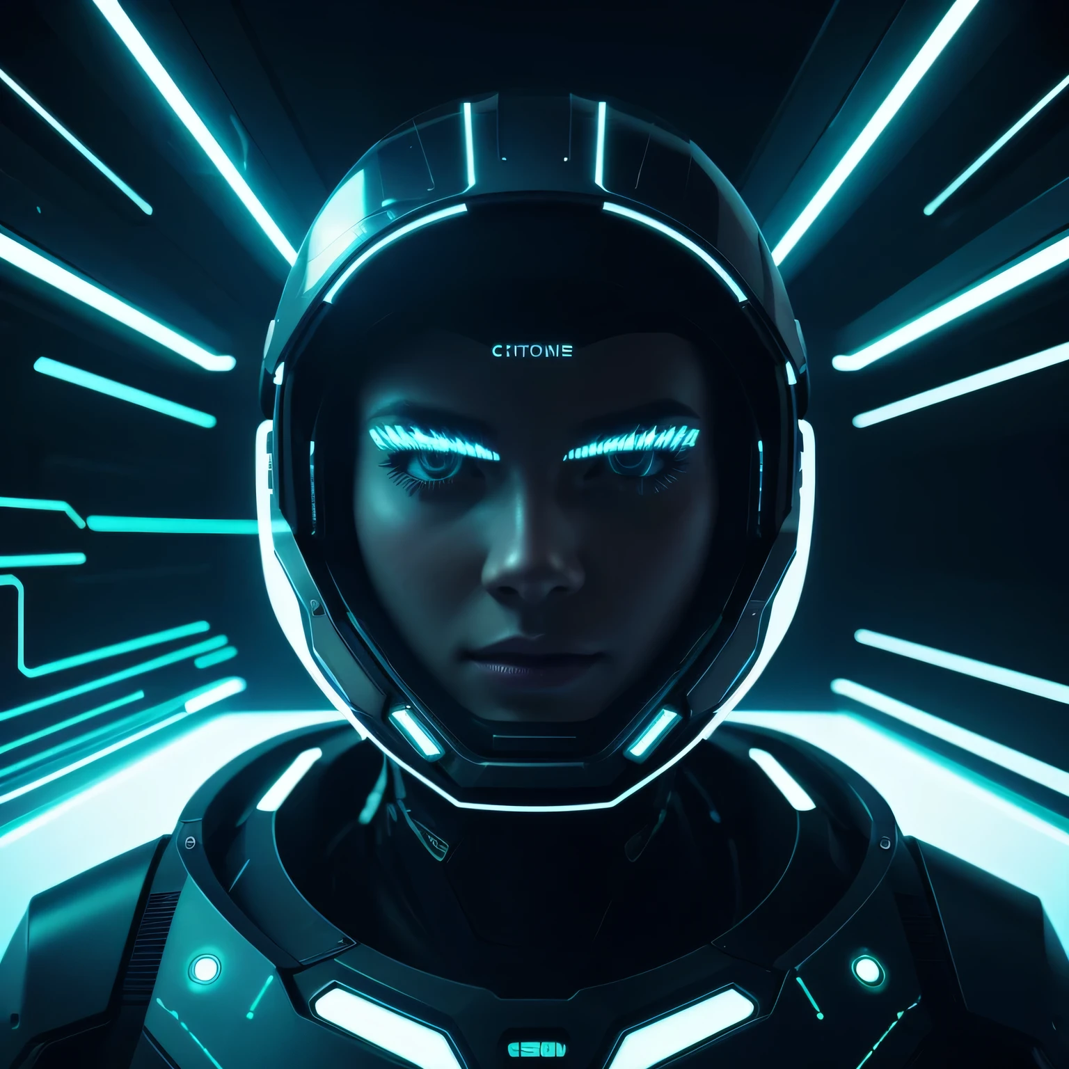 detailed futuristic cyberspace, glowing neon lines, digital circuit boards, holographic interface, advanced technology, metallic and glass surfaces, minimalist design, cool color tones, cinematic lighting, highly detailed, 8k, photorealistic, award winning, trending on artstation
