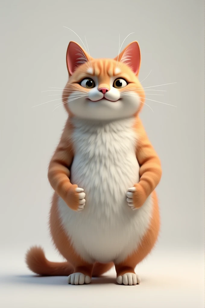 3d cat losing fat