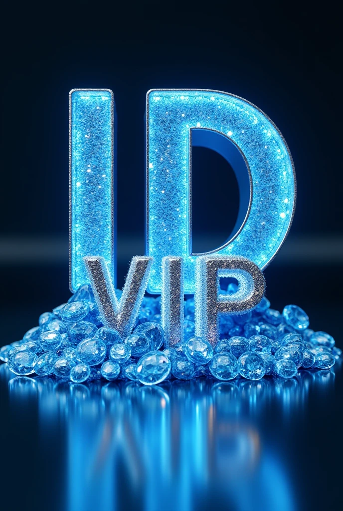 Put multiple numbers in the image and have the letters "id" very big and "vip" below and several blue diamonds next to it