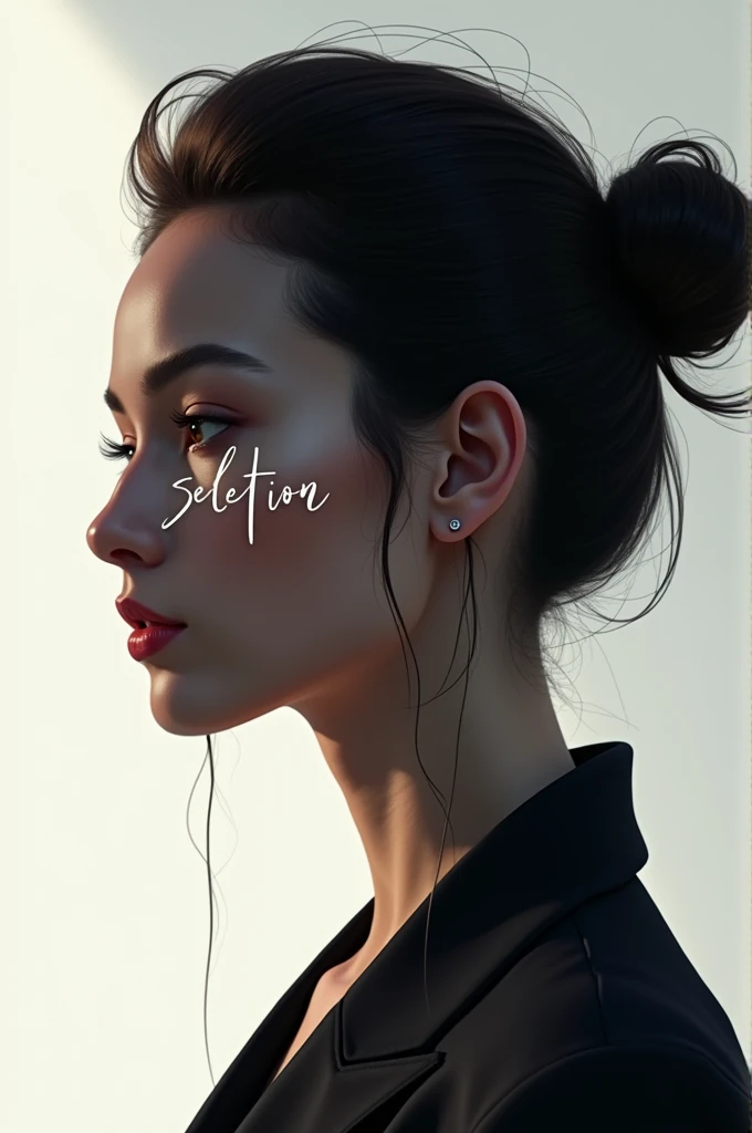 A cool profile that says selection as the lettering in the profile