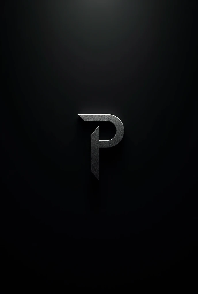 logo with the letter p, black background