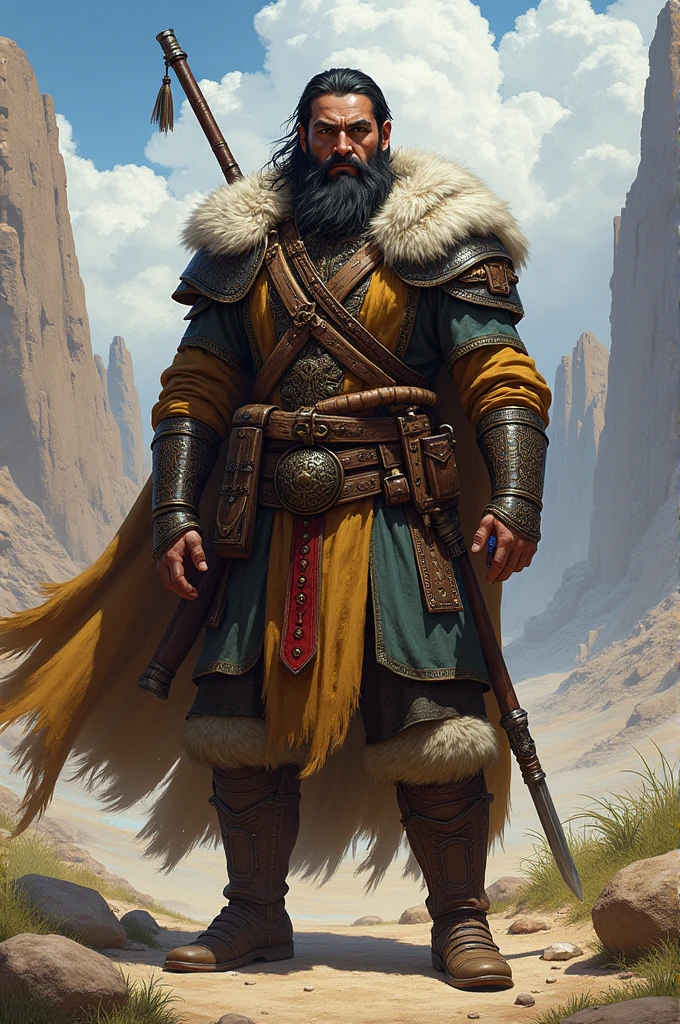 Guerrero Uzbek hombre style rpg 