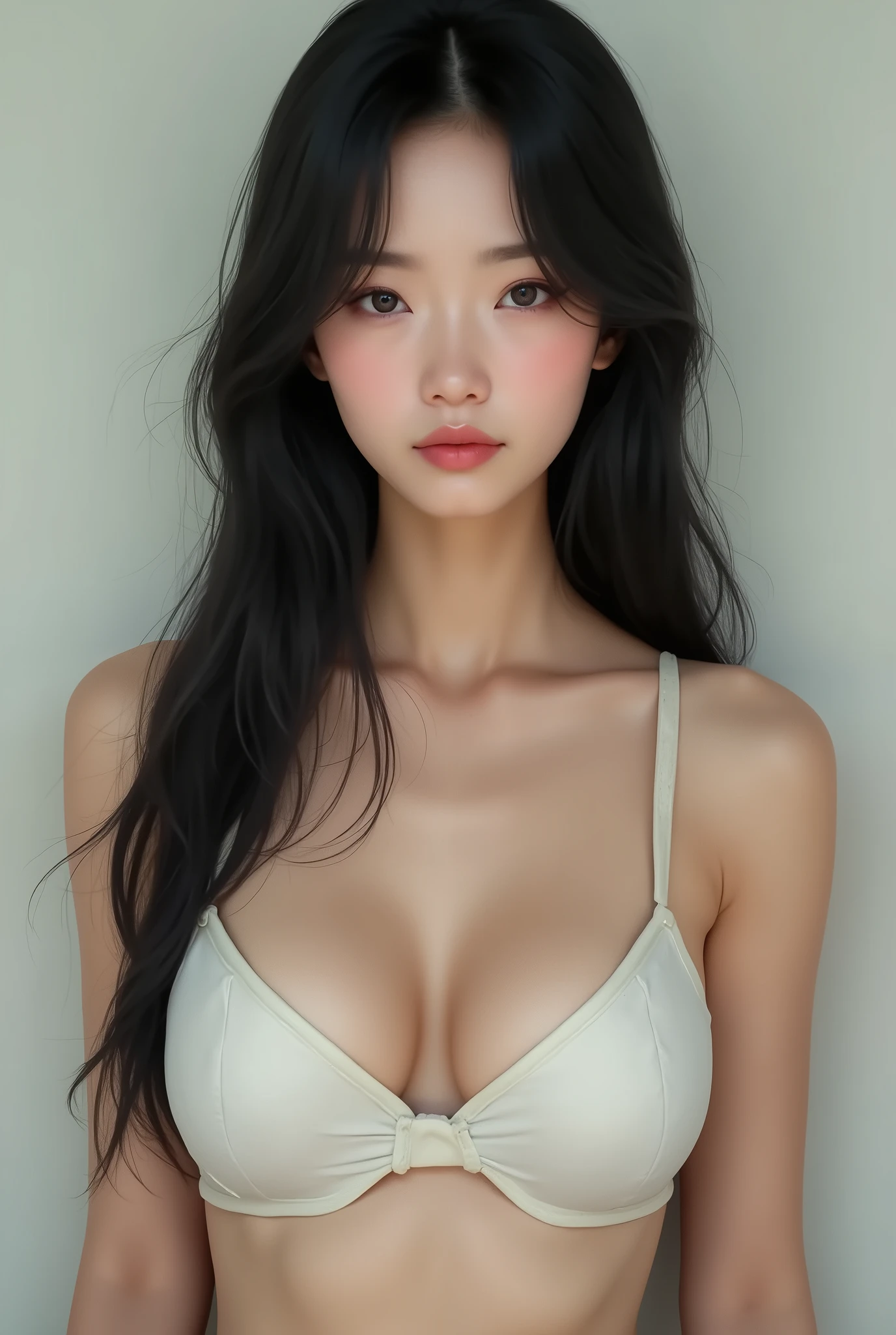 Beauty、Japanese、Center-parted long hair、Yoshinmori、Big Breasts、Tight knit、skinny、Black Hair、2、Double、General people