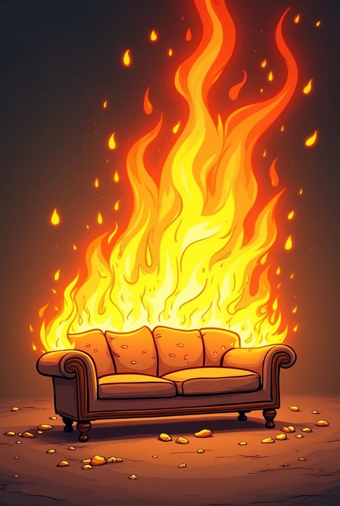 Animated image of a couch on fire !
.gif