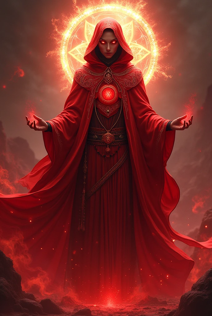 Shinchain in red eye and bija clothes