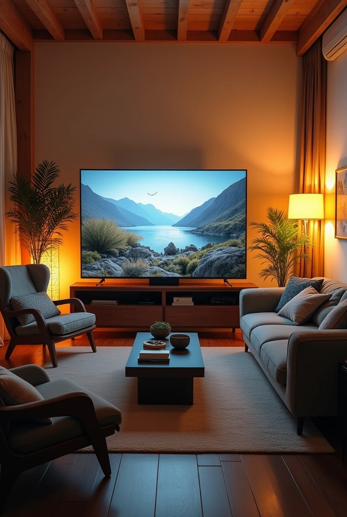room with tv