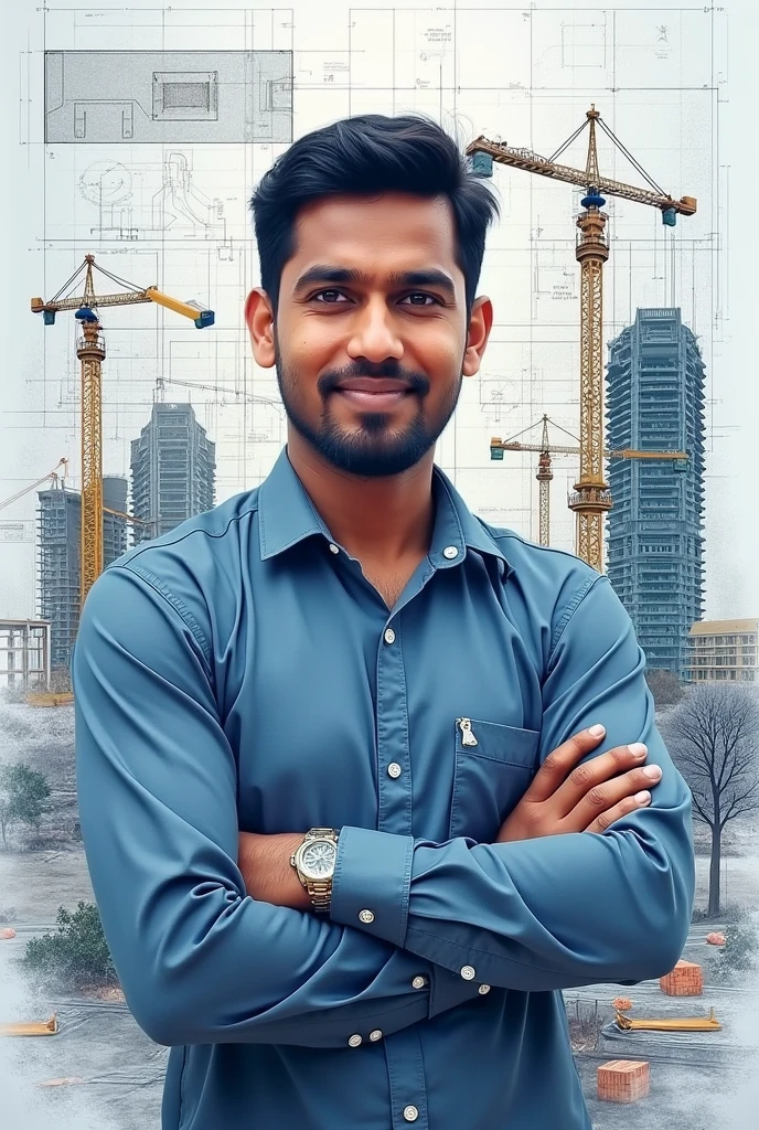 Make a background for linkdIn that i can use in , A Civil Engineer ABHISHEK PANDEY NAME ONLY, With works, Civil Engineer Intern @ Krishna Buildspace Pvt Ltd | Construction, Project Planning | Government Engineering College Ambedkarnagar