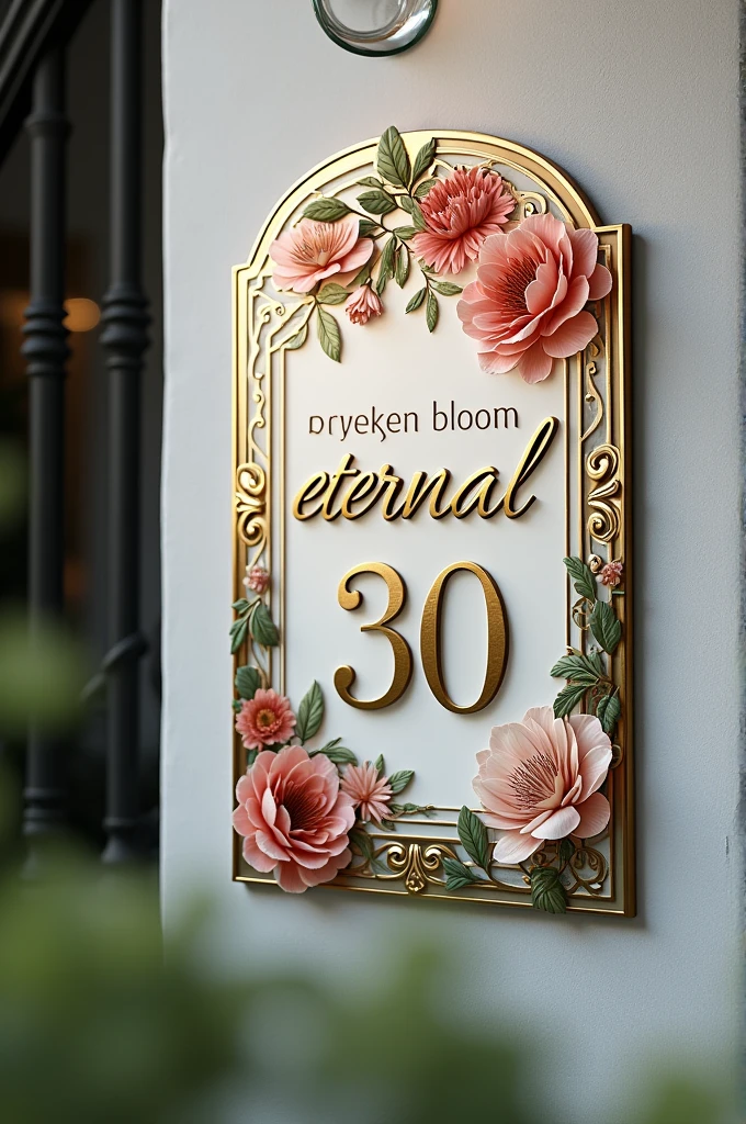 House number plate with content
Eternal bloom
Dr tasleem ahmad
House no 30