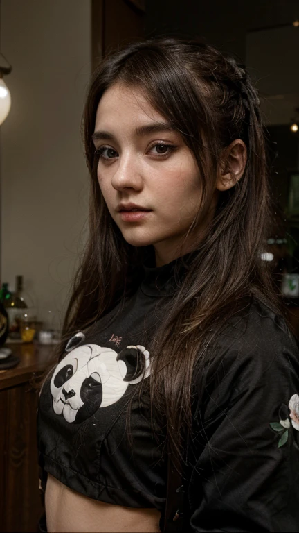 8k, masterpiece, georgus 20yo female, panda girl