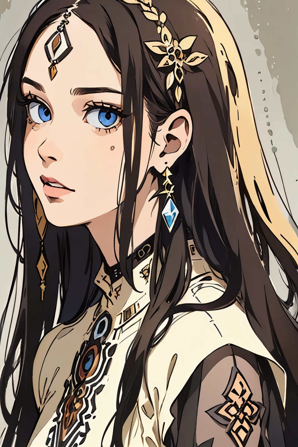 ( Absurdly , High quality , ultra detailed ) ,( hand detailed ) ,girl with her daughters, very long hair, beautiful crystal eyes ( eye detailed ) ,, elegant, colorful, highest detailed,