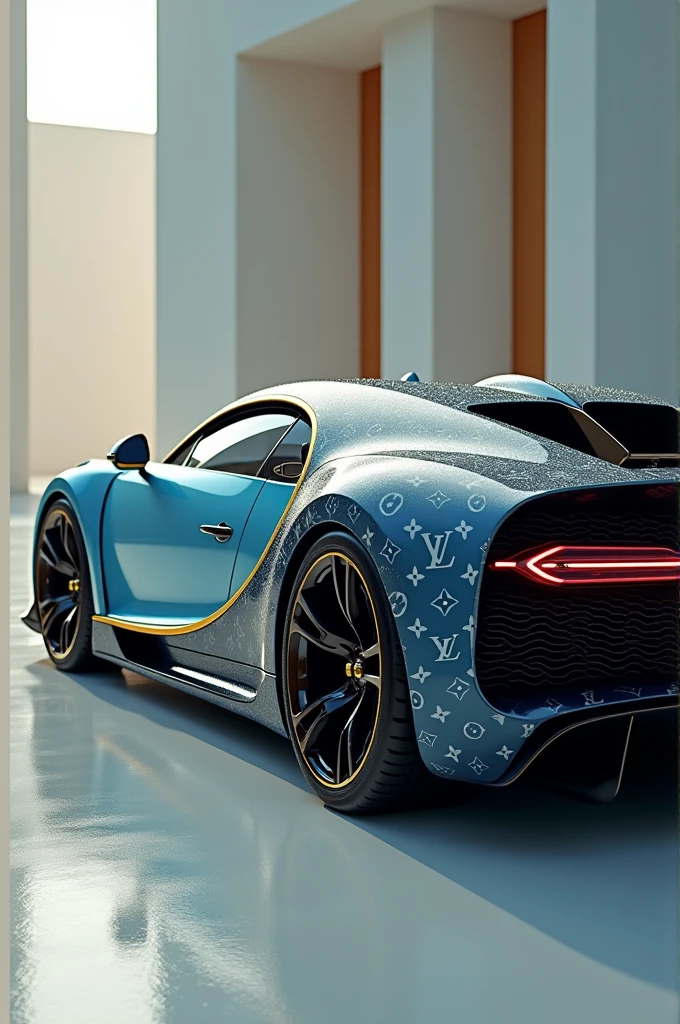 Create a profile picture of a Bugatti Louis Vuitton