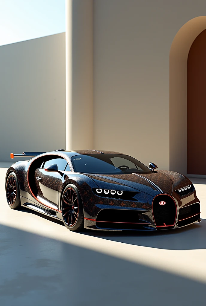 Create a profile picture of a Bugatti Louis Vuitton