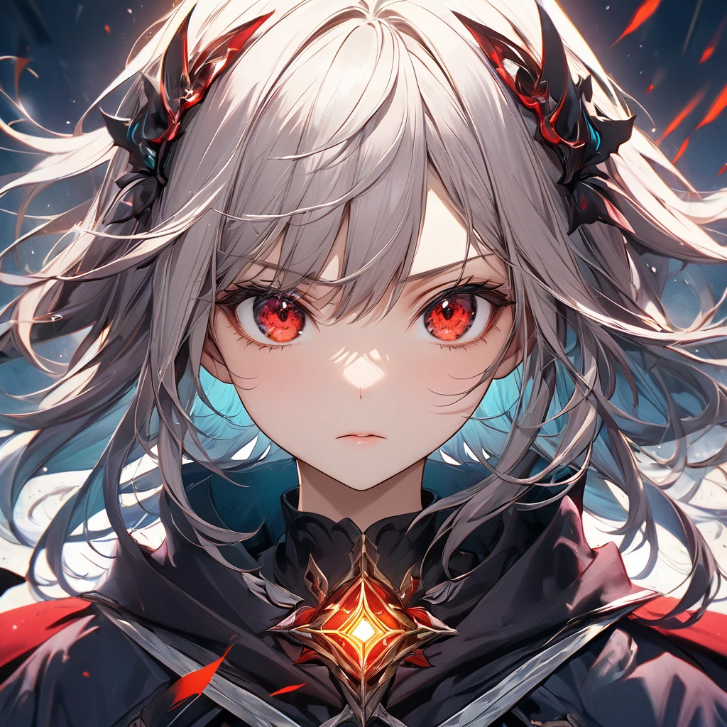 Highest quality, wonderful_delicate, wonderful delicate eyes, Super detailed, beautiful, 8k , One girl, Red eyes, evil, Facial Contour,((((dramatic))), (((Roughness))), (((intense))) The movie poster features a young woman as the central character。She stands confidently in the center of the poster，流行最先端のサイボーグ風の未来的なCostumeを着る，She has a determined look on her face。backgroundは暗くてざらざらしている，There is a sense of danger and strong emotions。The article is bold and eye-catching，Catchyスローガンで，Increase overall drama and excitement。The color palette is dominated by dark colors.，Bright colors scattered，Make the poster that's itmic and visually striking，tachi-e (magazine:1.3), (Cover Style:1.3), fashionable, woman, Vibrant, Costume, Strike a Pose, front,Rich colors，that's it，background，Elements of the，Confident，express，Halter，statement，Attachments，Majestic，coil，The surrounding area，Touching the genitals，scene，article，cover，Boldness，to attract attention，title，fashionable，Font，Catchy，title，Bigger，Smart、Modern、trend、I focus、fashionable、，masterpiece，need，The best quality at its best，Hyper Detail，8k ，Hyper HD