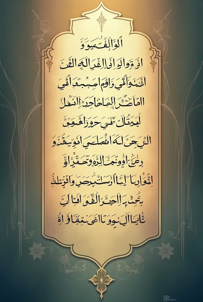 Image des versets Fatiha format 60 75