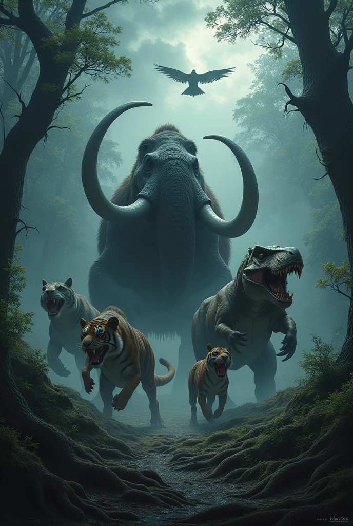 5 prehistoric animals that are still alive, spooky background