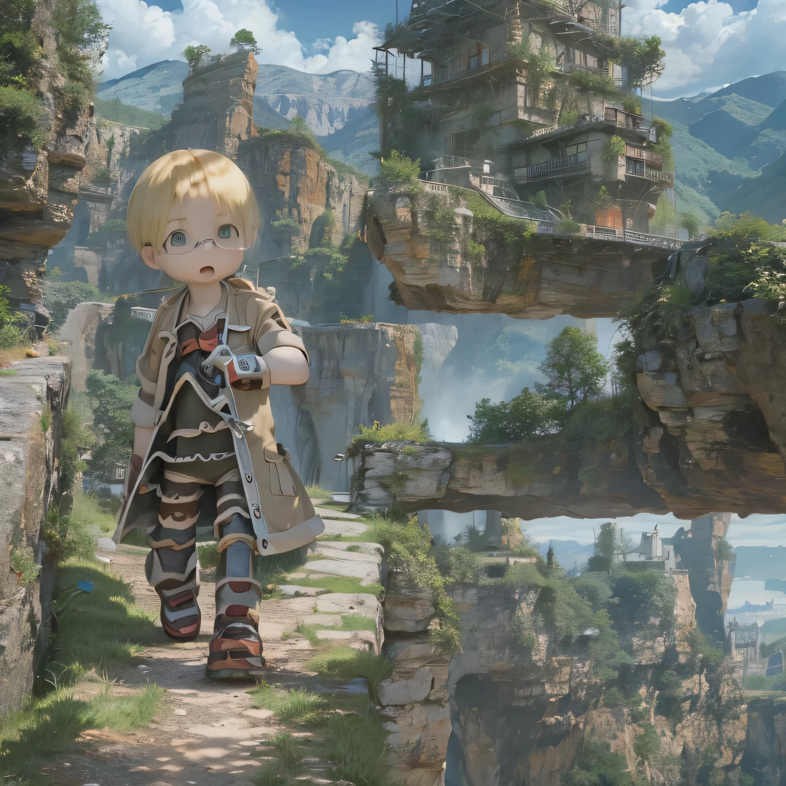 ,Rico,Made in Abyss,Walking through Blackrim Town
