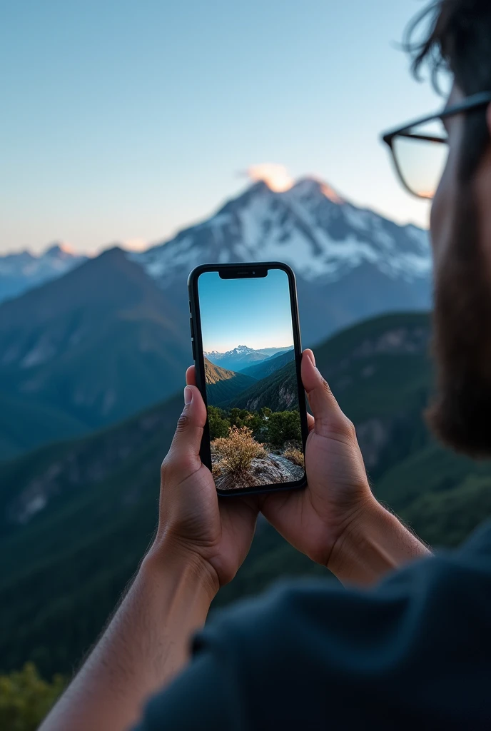 Person holding iPhone with sierra app