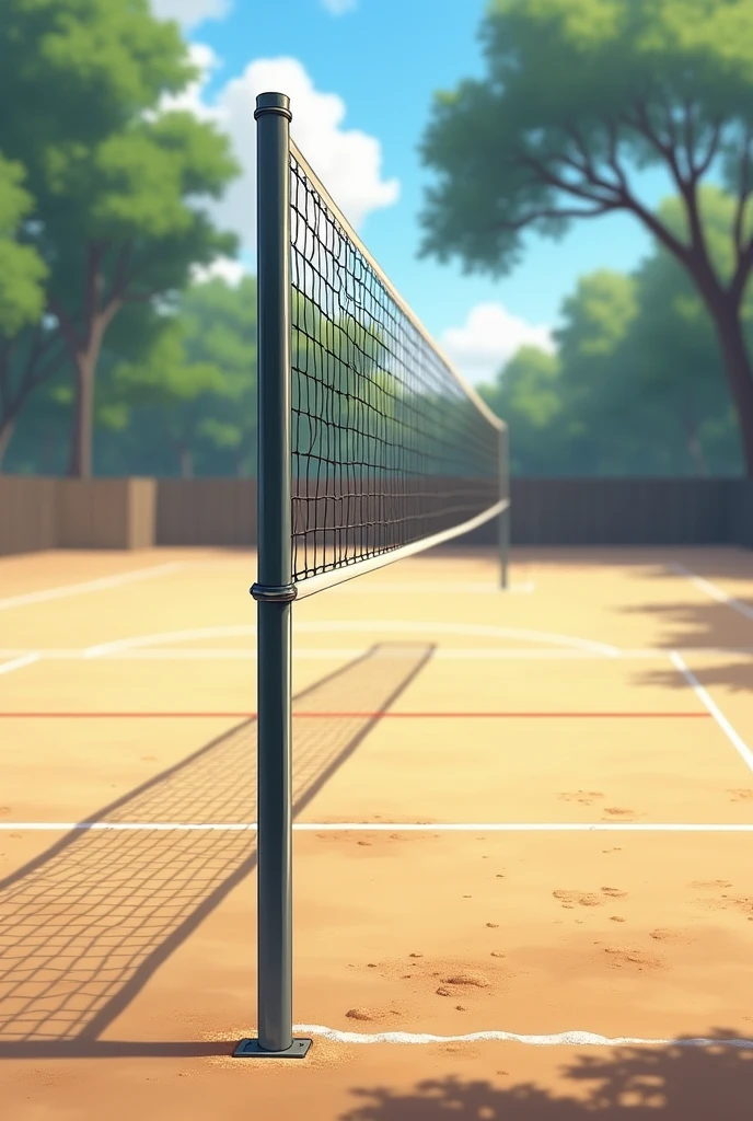 volleyball court size in feet up side view