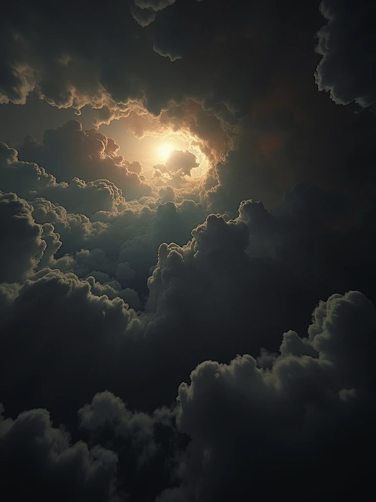 a stunning cloud funnel leading to the sun, dramatic cloudy sky, sun rays, sun peeking through clouds, cinematic lighting, photorealistic, 8k, best quality, highly detailed, dramatic atmosphere, serene, peaceful, heavenly, divine, ethereal, majestic, awe-inspiring, mystical, fantasy, magical realism, dramatic lighting, warm colors, golden hour, glowing, vibrant, stunning, breathtaking