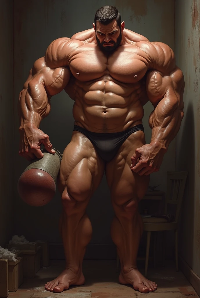 muscle man self suck his big cock