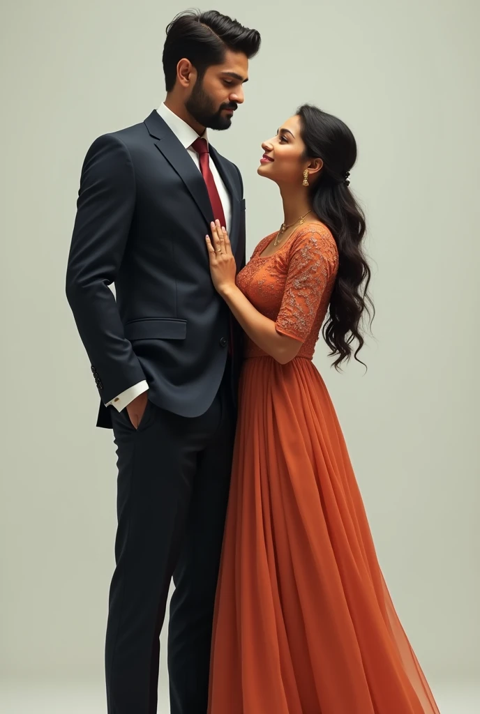 I am with my Wife ananya pandey tall height 6"1 and I am 7"3