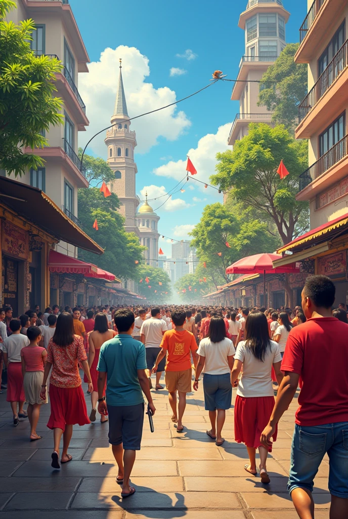 Generate an image that shows the culture of Filipinos that is good if retain in the pressent day