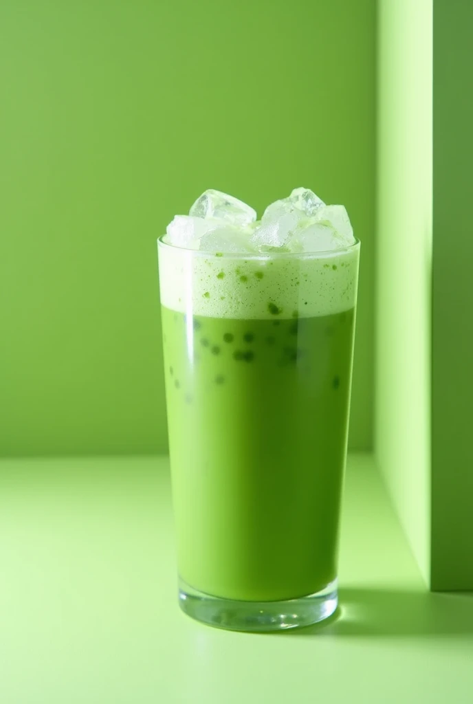 Iced matcha latte