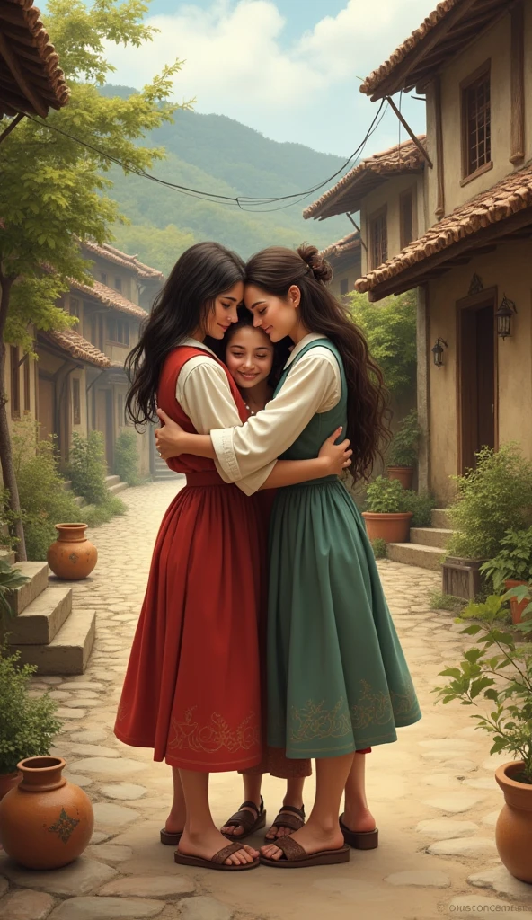 تین بہنوں کی محبت with oldy village background