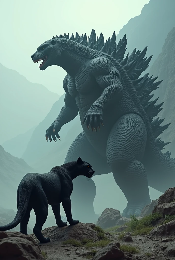 godzilla and panther