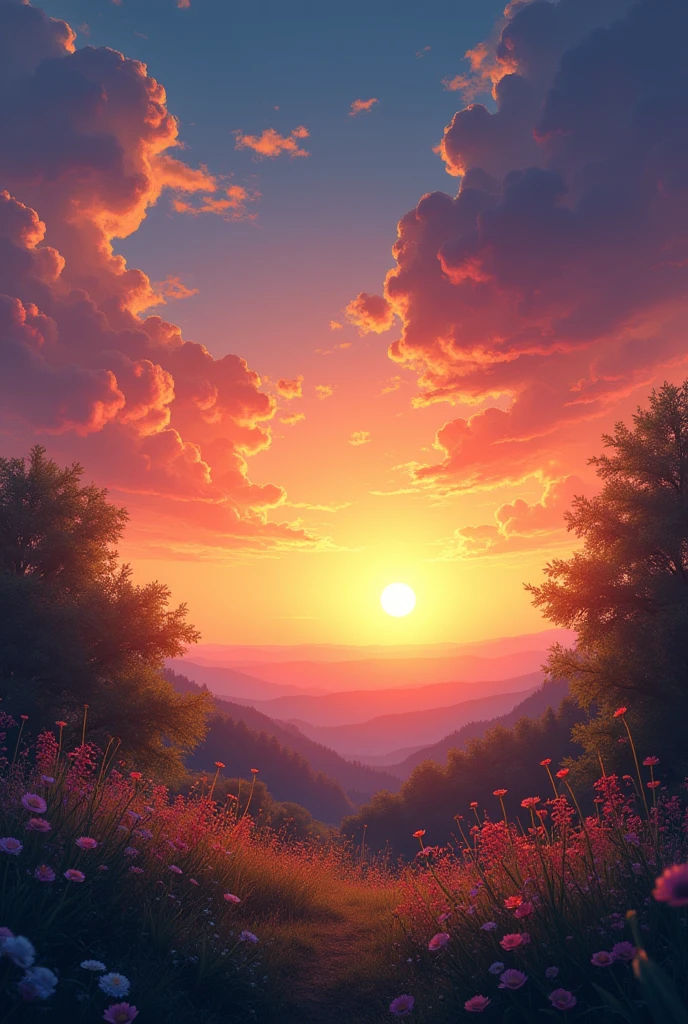 The colours on the horizon are mixed:
gold, pink and blue.
Sun, like a tired traveler,
Descends into the arms of the night.
Leaves whisper goodbye to the wind,
The flowers bowed their heads.
And at that moment, when the light goes out,
Summer leaves its mark on hearts.