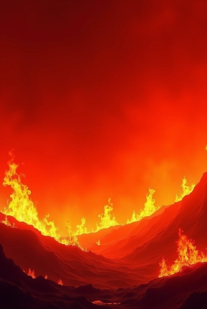 Background with red fire
