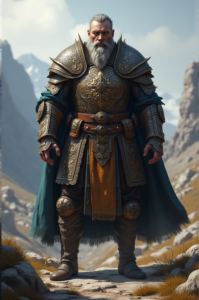 Chuvash warrior man armor RPG style