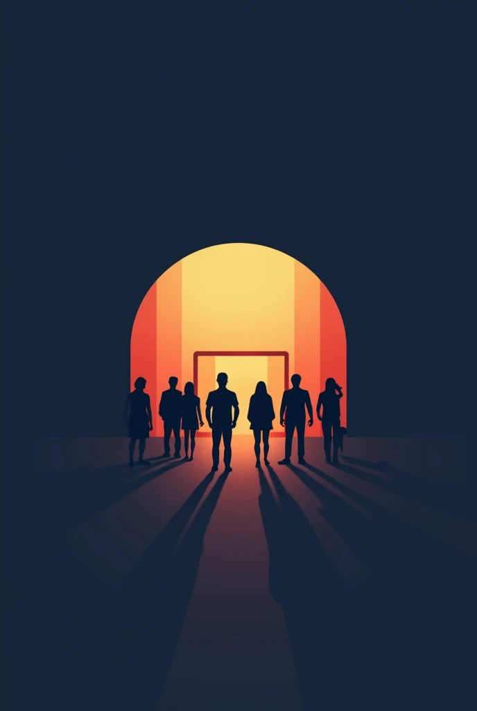 A simple logo of a que line leadinv to a cinema for my movie streaming website