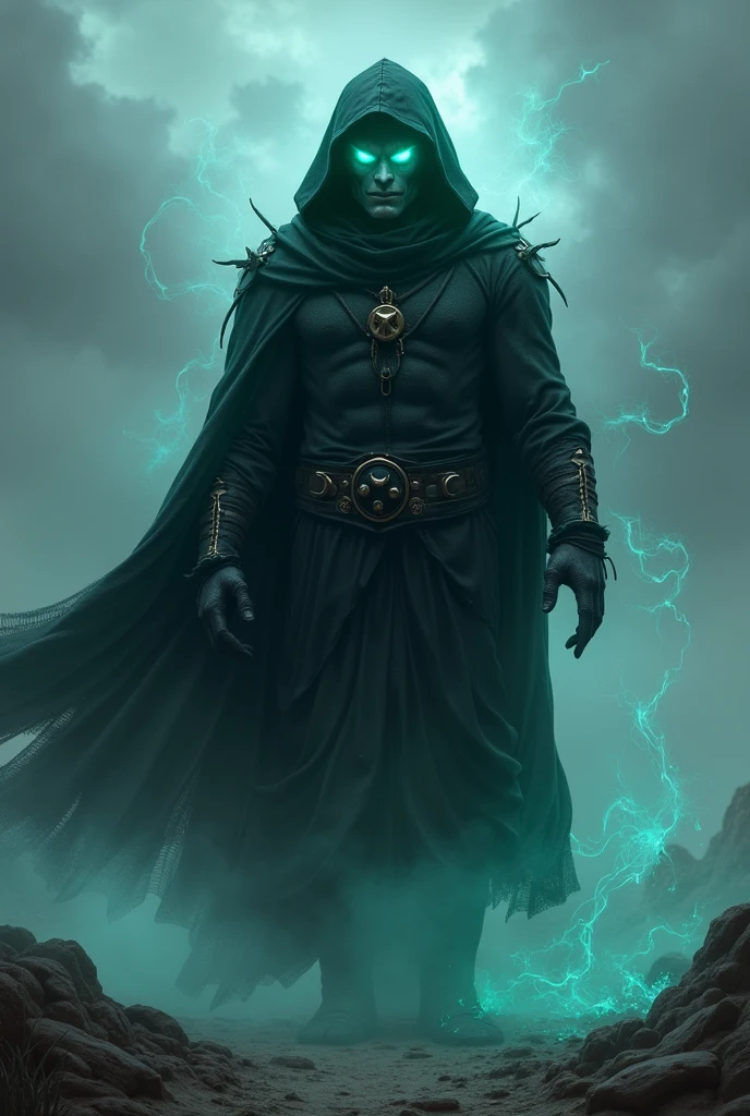 Morro in Ninjago in human version with a very dark aura as if he came back from the darkness 