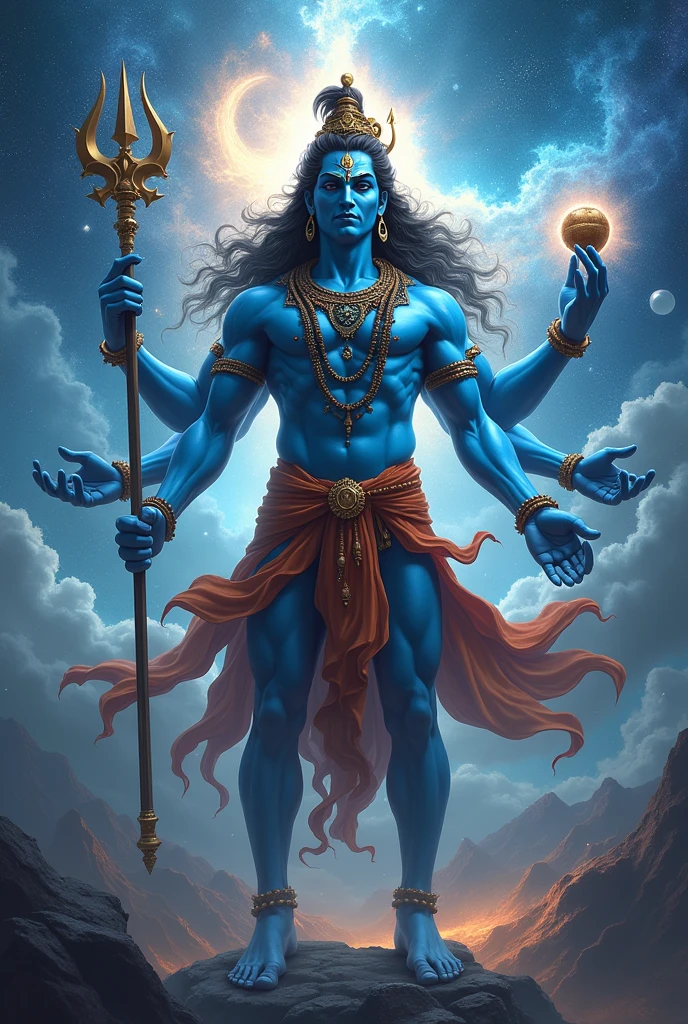 God shiv, with unlimited power,
