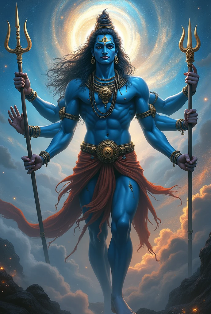 God shiv, with unlimited power,