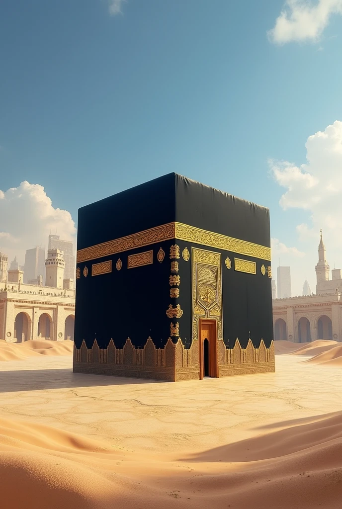 A picture of the Kaaba in Mecca thousands of years ago without errors