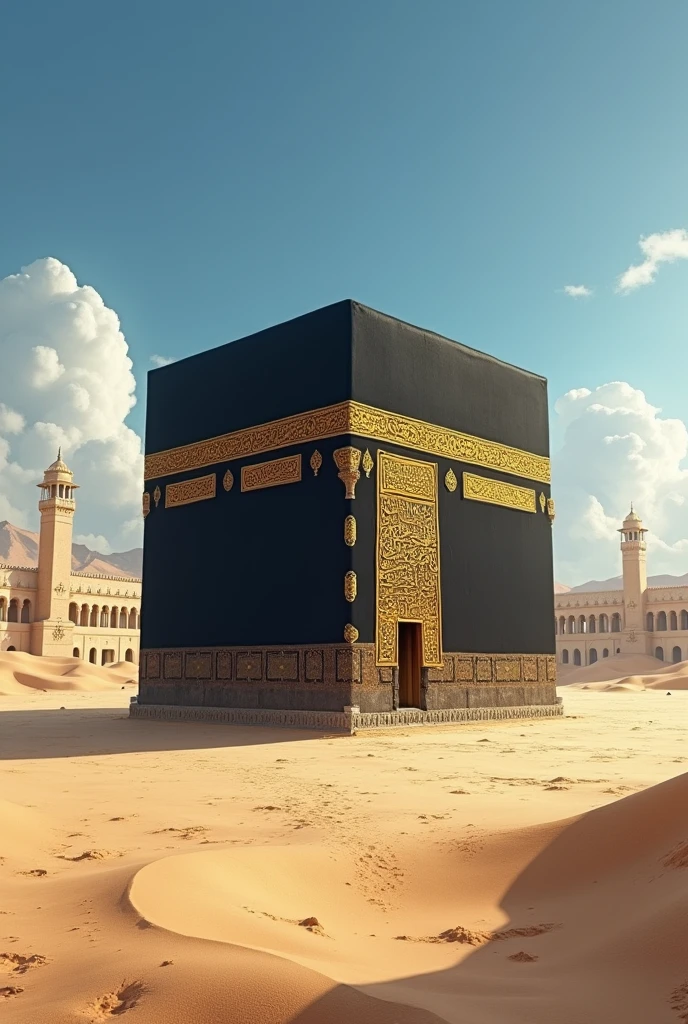 A picture of the Kaaba in Mecca thousands of years ago without errors 