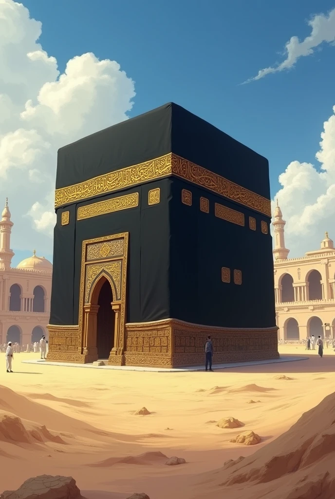 A picture of the Kaaba in Mecca thousands of years ago without errors