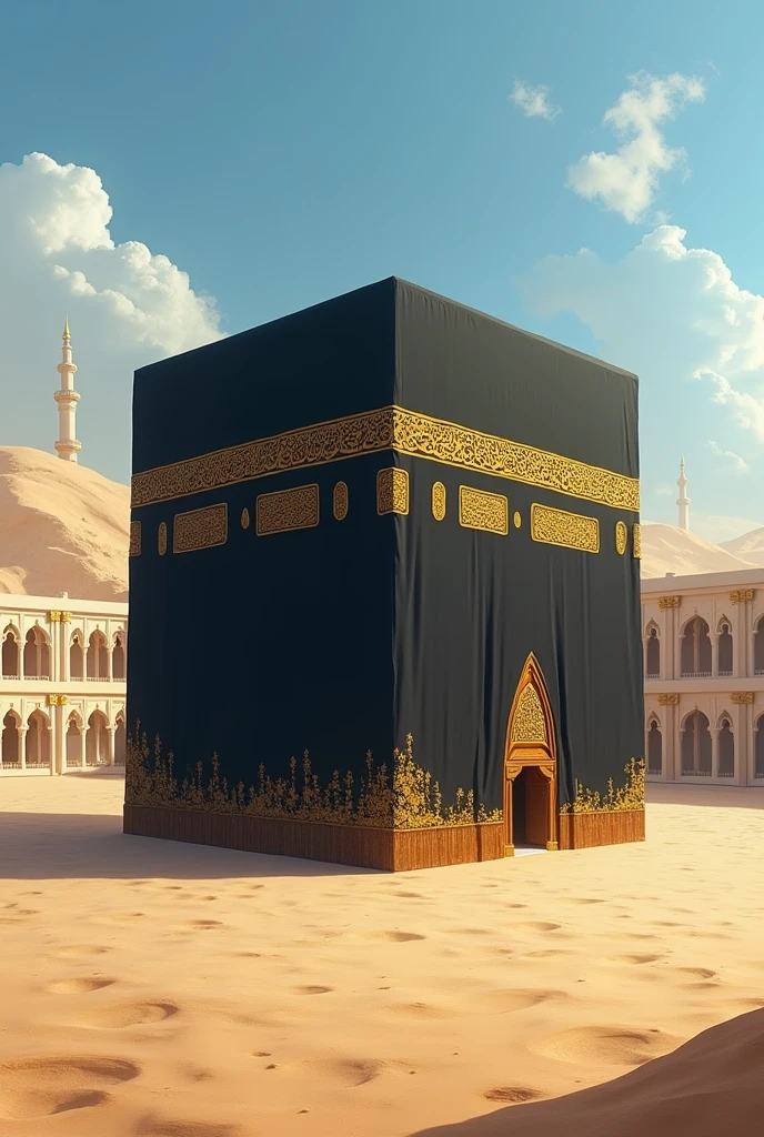A picture of the Kaaba in Mecca thousands of years ago without errors