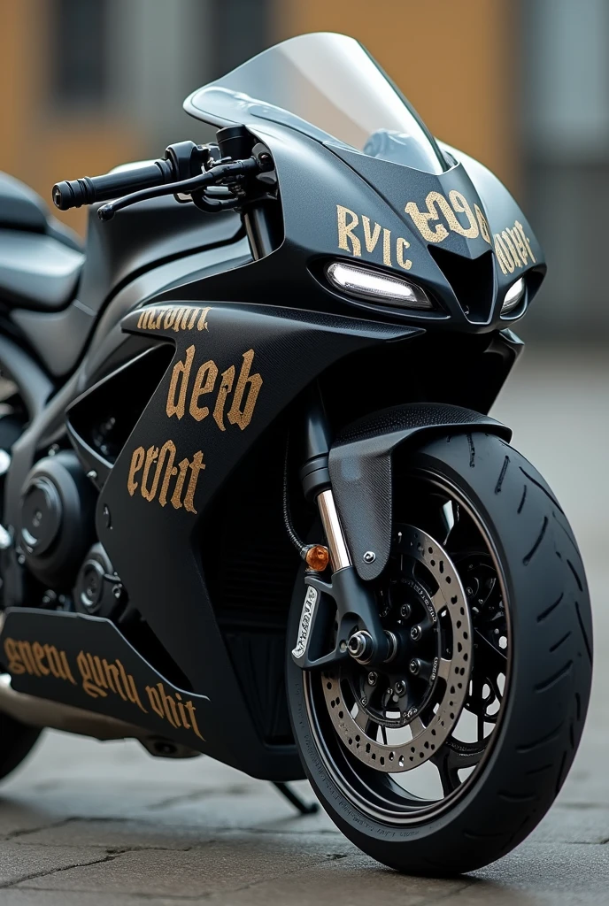 A bike hf deluxe on the fuel tank write dead guru Rohit