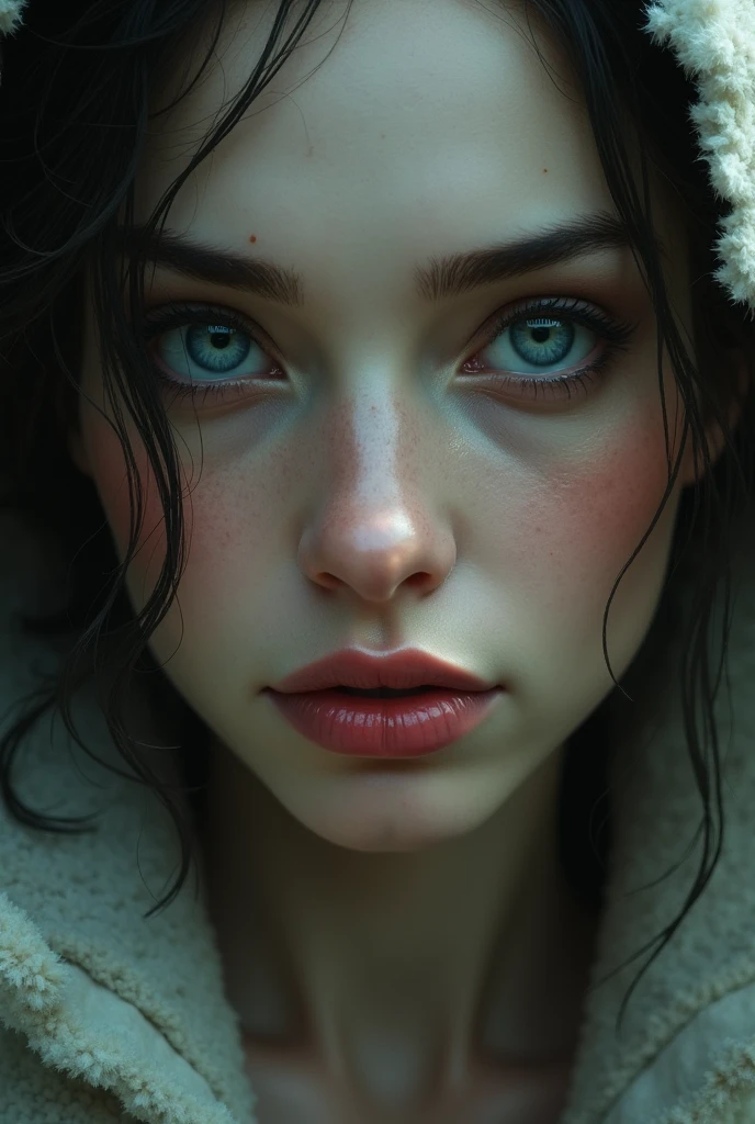 She displays indecipherable desires on her face that only the most intrepid are able to decipher...