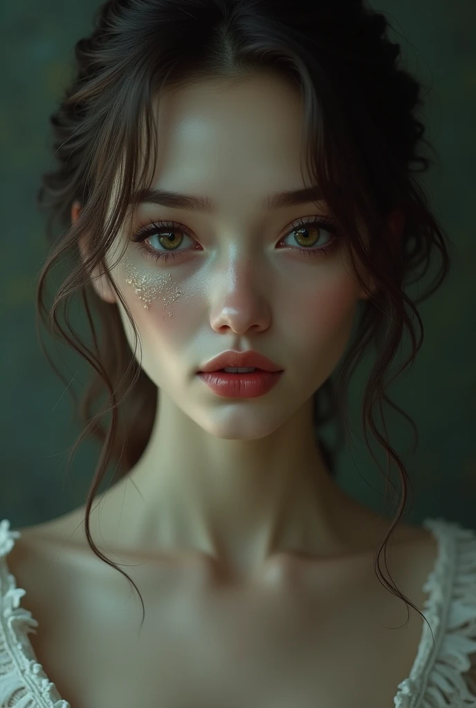 She displays indecipherable desires on her face that only the most intrepid are able to decipher...